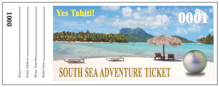 South Sea Adventure Raffle Ticket