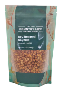 Organic Soynuts, Dry Roasted, Low Salt - Country Life Natural Foods