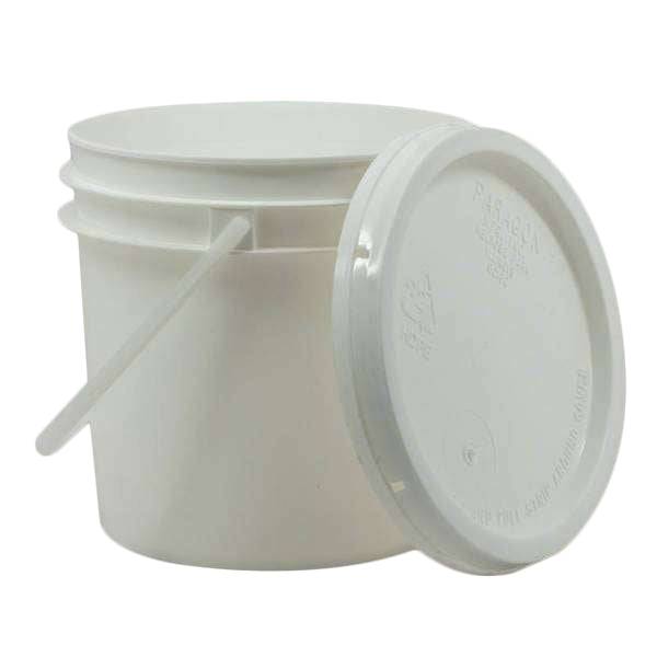 Pail, With Lid (1 Gal) - White - Country Life Natural Foods