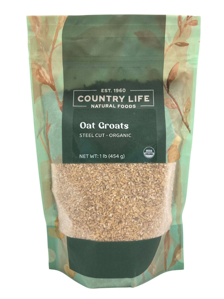 Organic Oat Groats, Steel Cut - Country Life Natural Foods