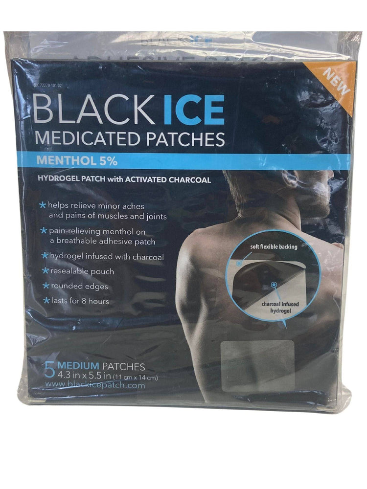 Black Ice Medicated Patches Menthol 5% - Country Life Natural Foods