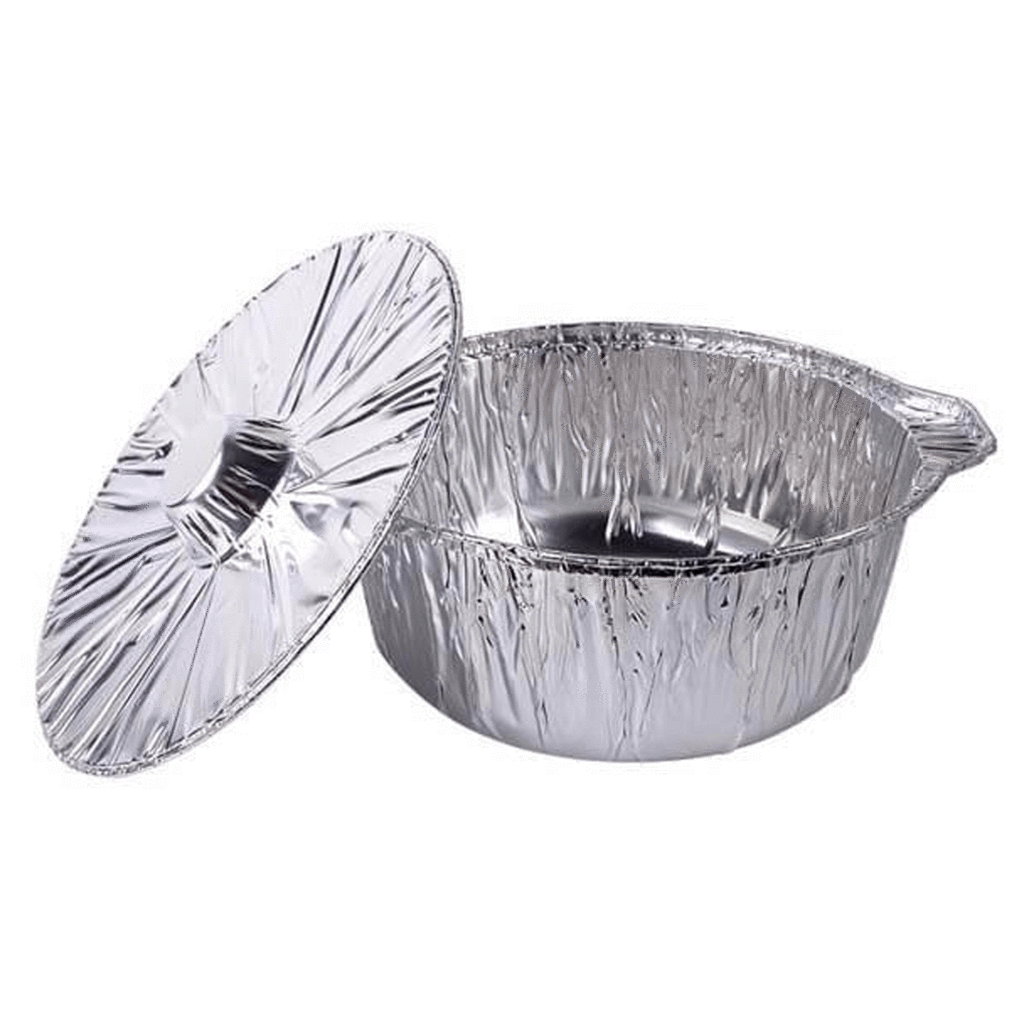 Hanamal Disposable Aluminum Pot with Cover Medium 3ct. Kosher by Hanamal