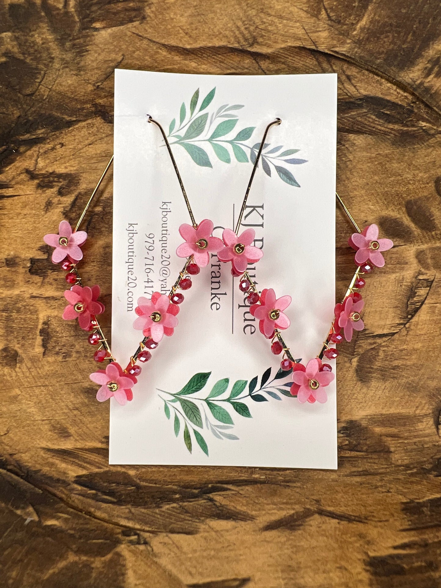Flower Dangle Earrings Asst