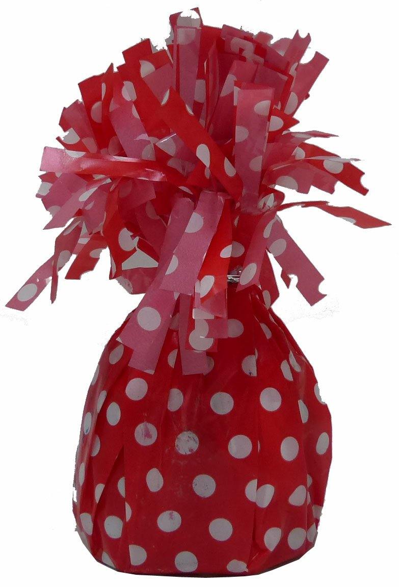 Ruby Red Dots Balloon Weight - The Base Warehouse