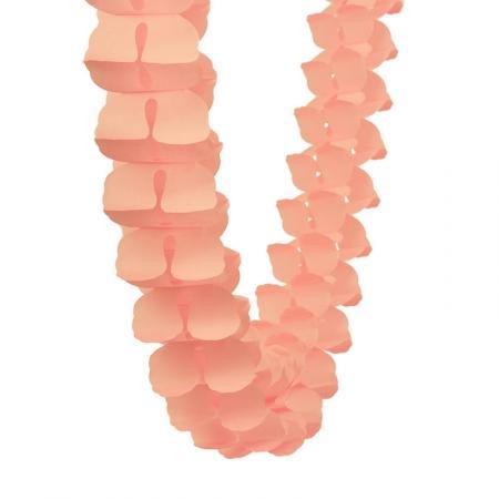 Peach Honeycomb Garland - 4m - The Base Warehouse