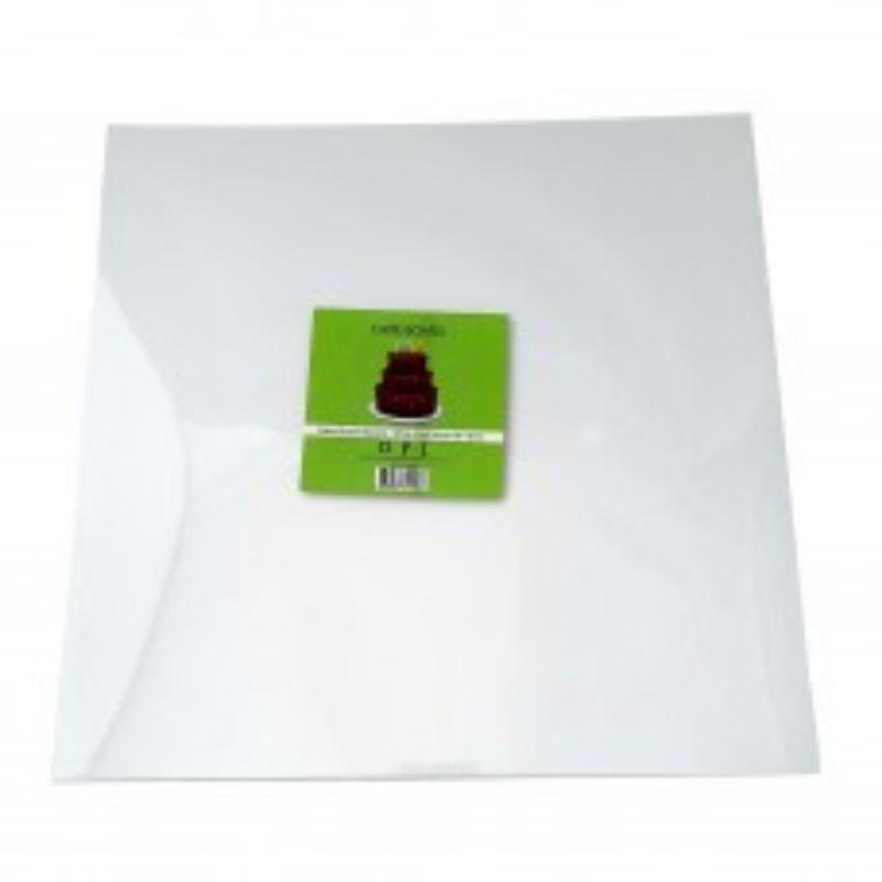 White Foil Square Cake Board - 35cm x 4mm