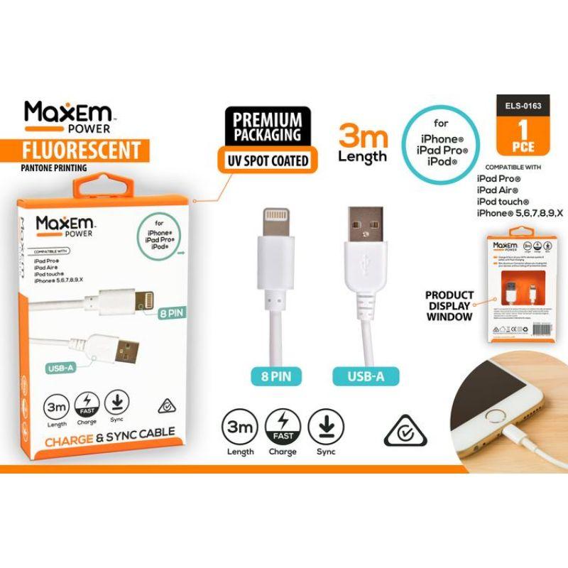 Maxem Iphone Lightning Cable - 3m