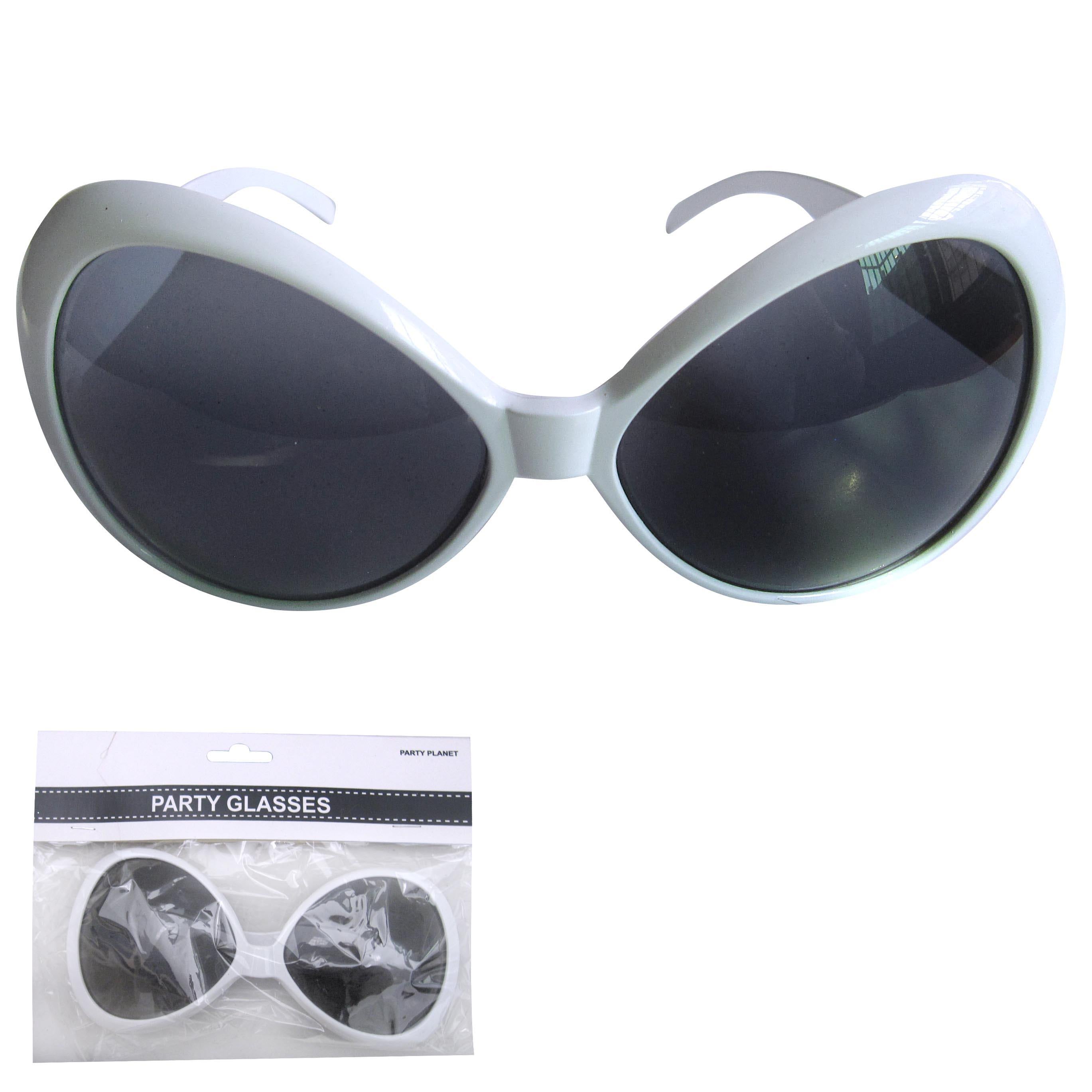 White Fancy Glasses - The Base Warehouse