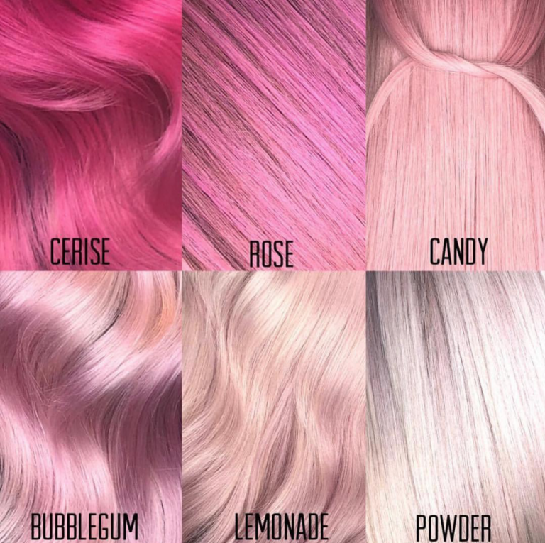 pastel hair color chart
