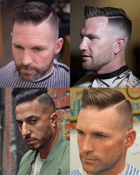 High And Tight Side Part Haircut