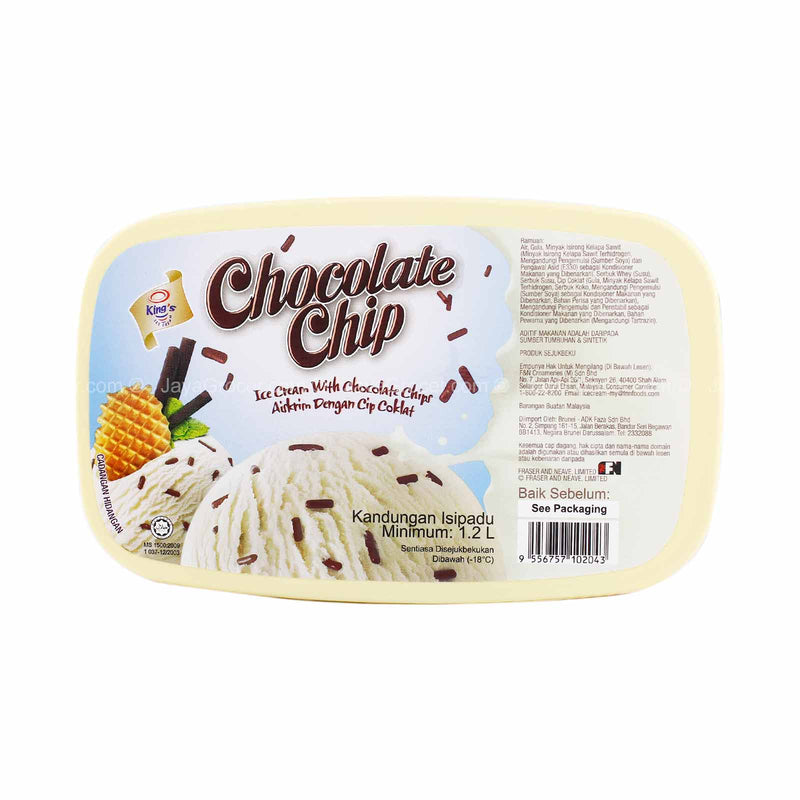 King’s Chocolate Chip Ice Cream 1.2L