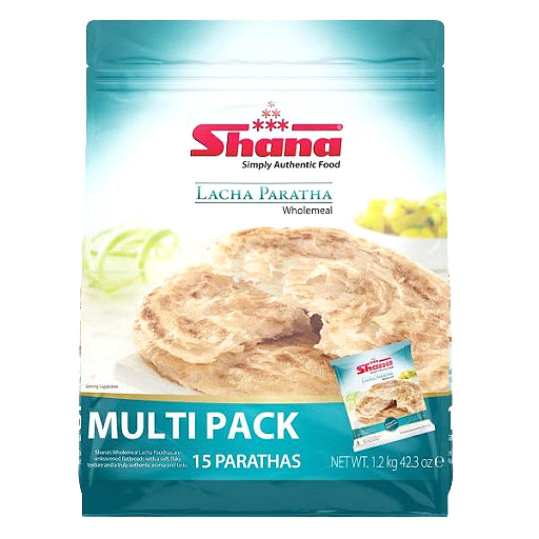 SHANA Wholemeal Lacha Paratha (15pcs) | Shana Paratha