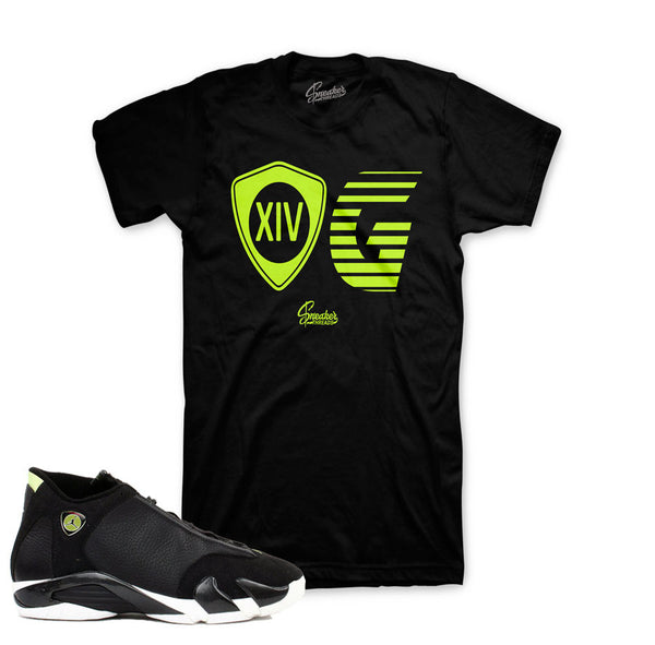 Jordan 14 indiglo tees match retro 14 