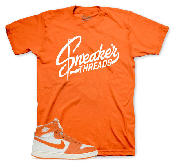 black and orange jordan 1 shirt