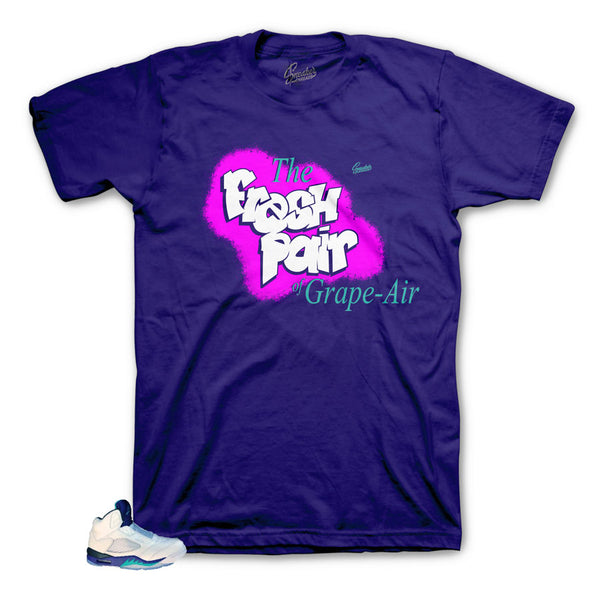 jordan 5 purple grape shirt