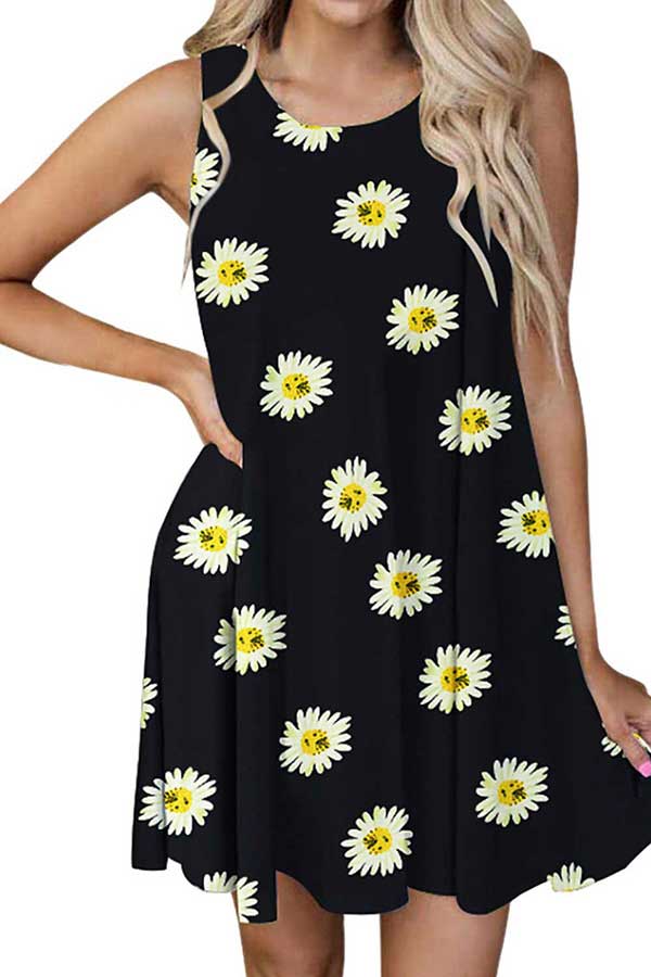 summer sunflower dress