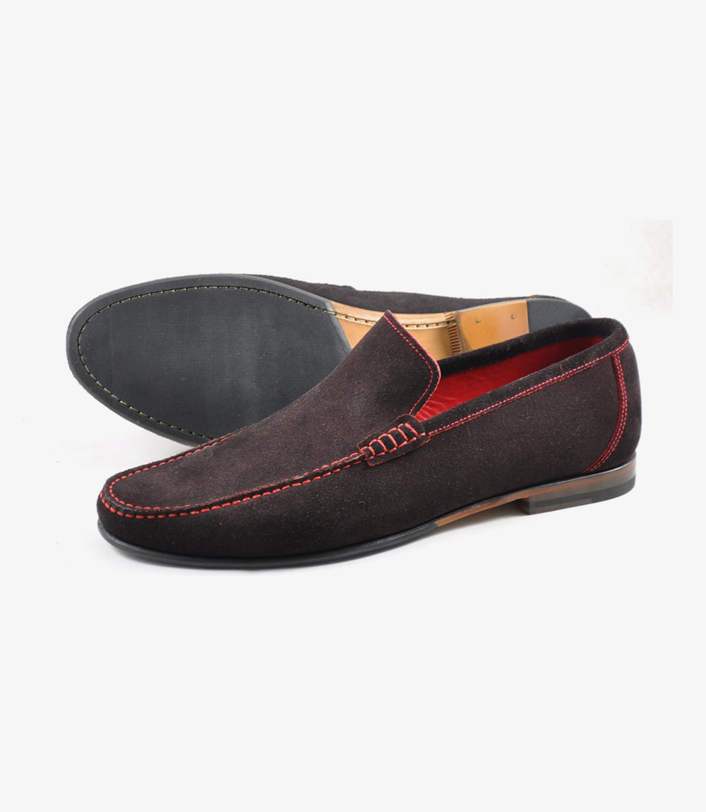 loake nicholson suede loafers