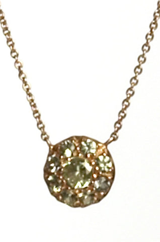 Bridal, Estate Jewelry 14K Rose Gold Duchess Green Sapphire Necklace by Sage - The Sage Lifestyle