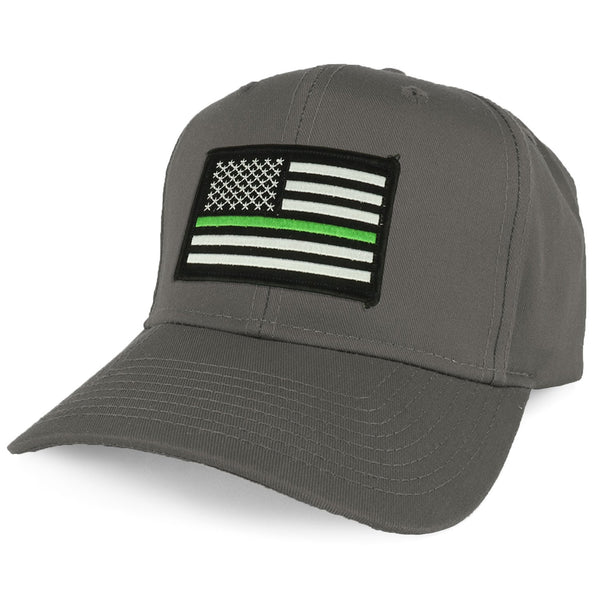 RescueTees Trump Thin Green Line Hat Trucker Hat 