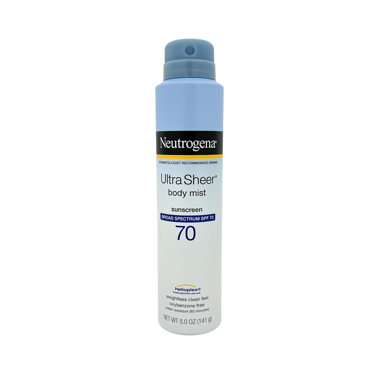 Neutrogena Ultra Sheer Body Mist Sunscreen Spray Spf 70 5 Oz 