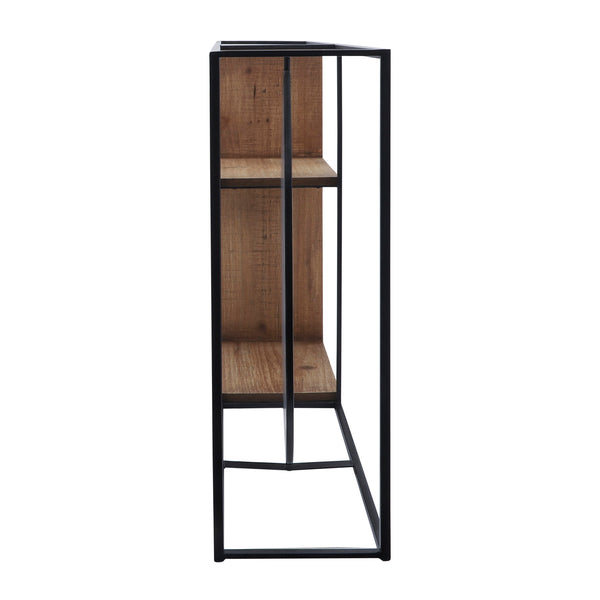 peddelen lid een andere Buy Sagebrook MetalWood 34l Wall Shelf With Mirror BlackBrow - American  Home Furniture