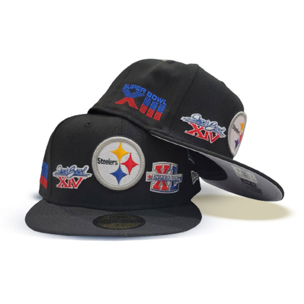 Black Pittsburgh Steelers 6X Super Bowl 