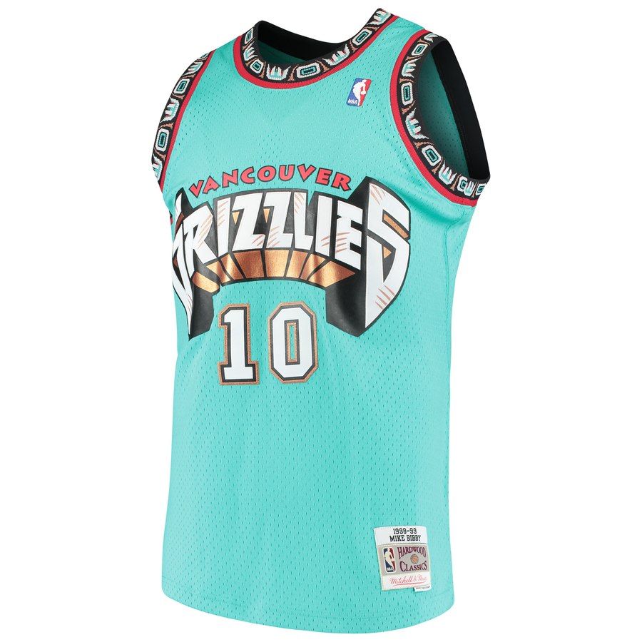 vancouver grizzlies teal jersey