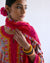 Rozana Cotton Crinkled Dupatta  Red Pink (9098689872171)