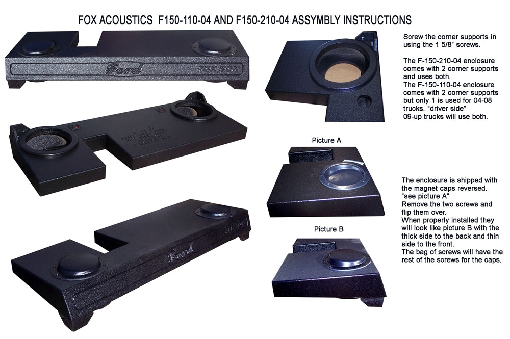 fox acoustics sub box f150