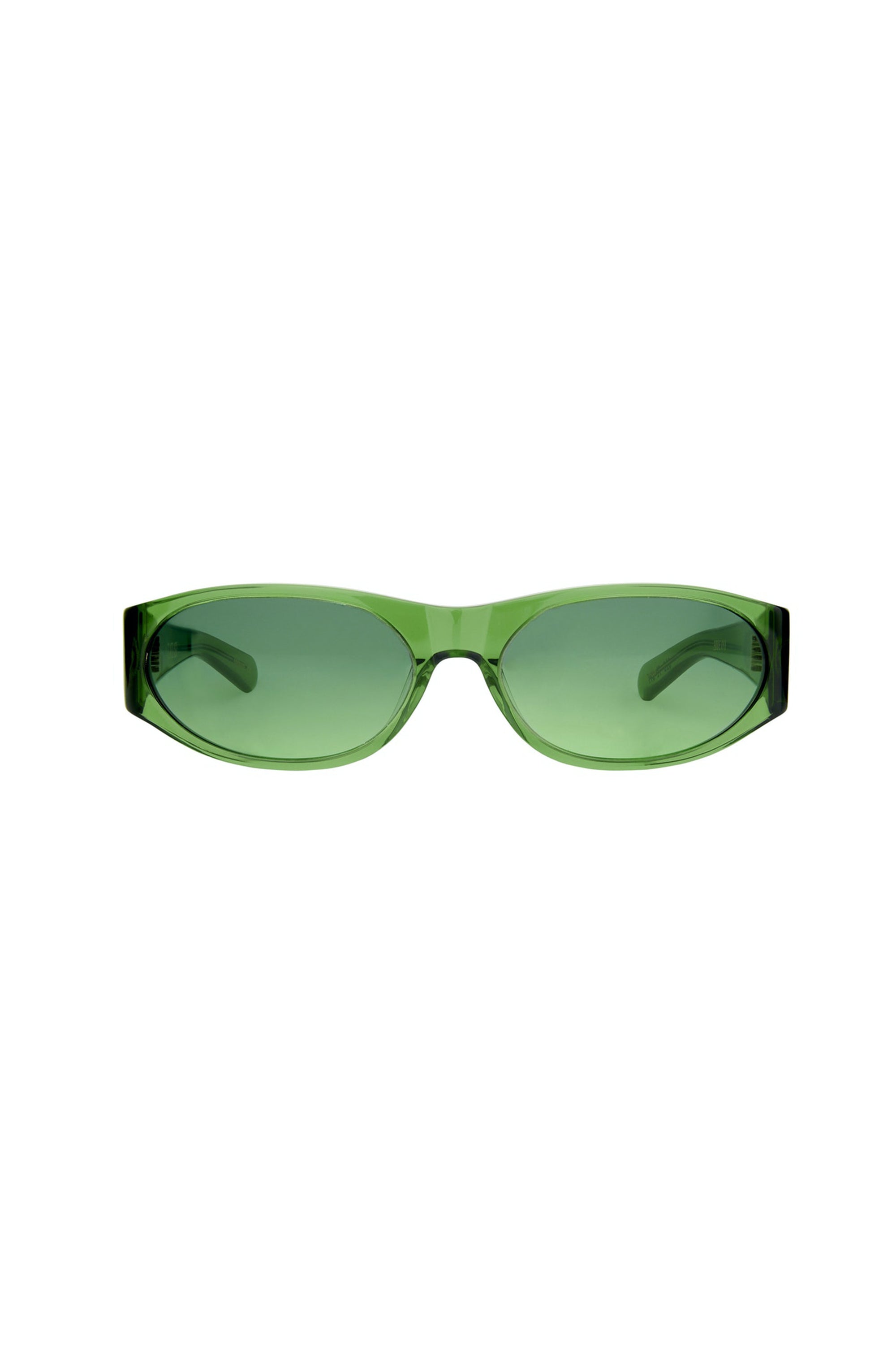 Janice matchmaker Så hurtigt som en flash Flatlist Eyewear - Eddie Kyu Solid Green/Green Gradient Lens