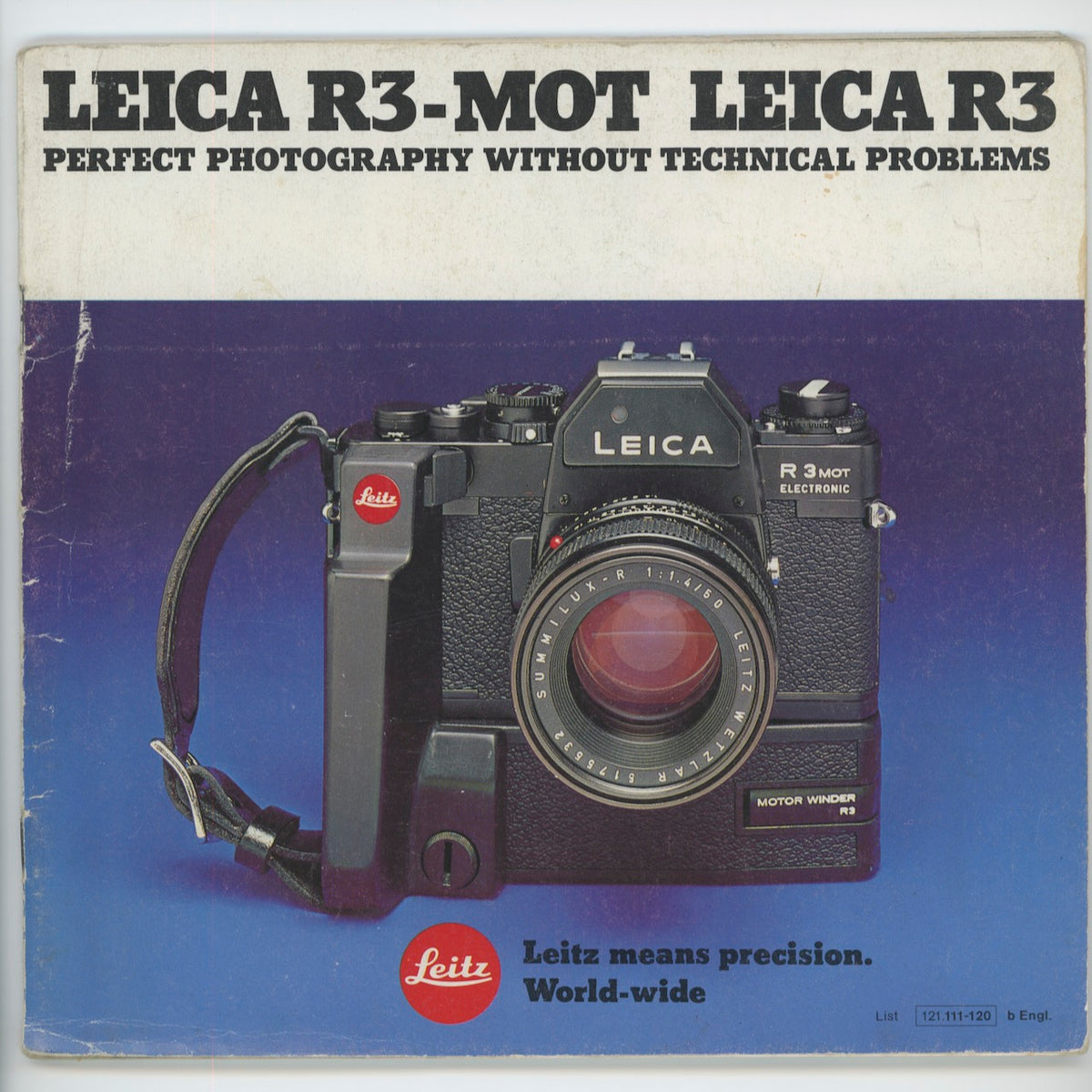 125861 Leica Leitz Leica R3/R3 Mot Vente Brochure 