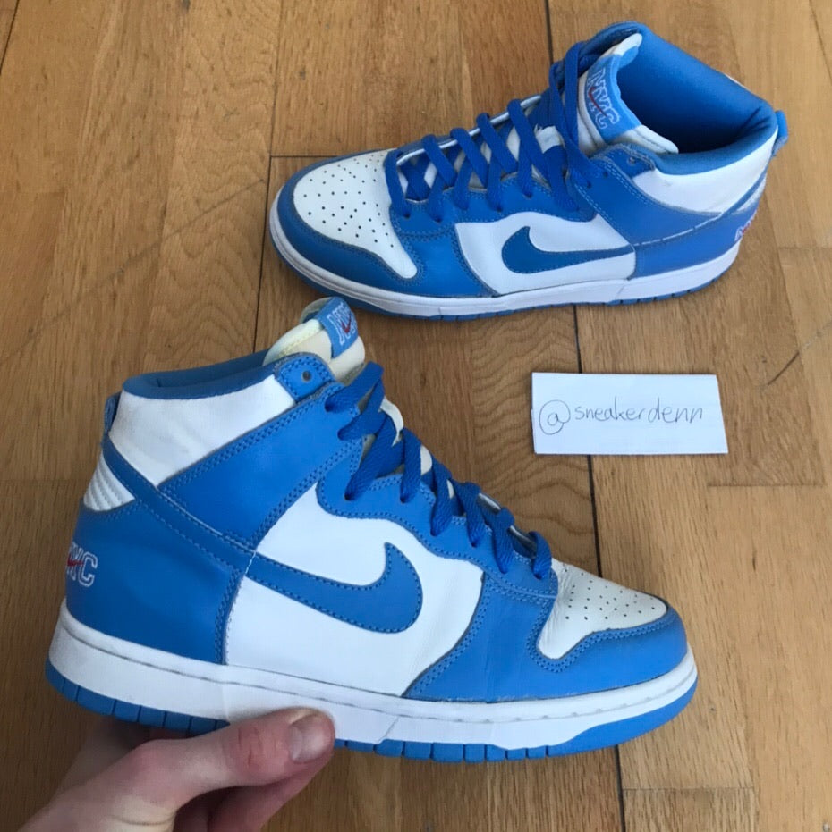 nike dunk high unc