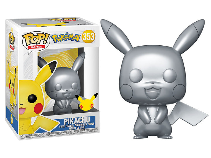 pikachu funko pop silver