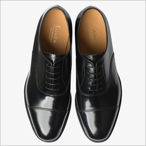 Loake 747 Black Classic Toe Cap 