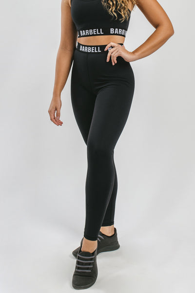 menofthesacredhearts Leggings-Black - photo from front in focus #color_black