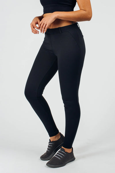 menofthesacredhearts Womens Anything Pant- Black - photo from front in focus #color_black
