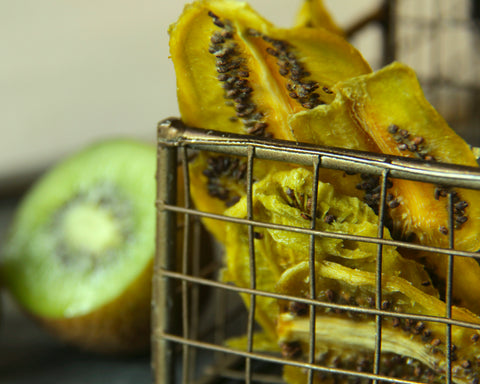 Sweet, dried Green Kiwi slices