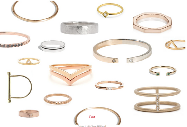 Apartment Therapy Minimal Wedding bands
