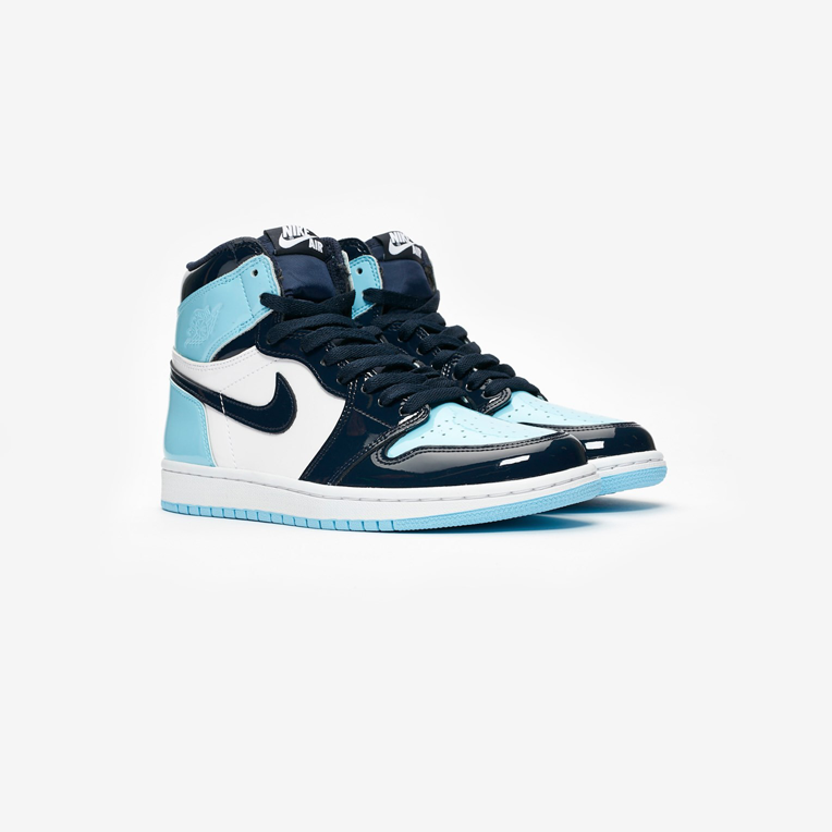 blue and black jordan 1 womens