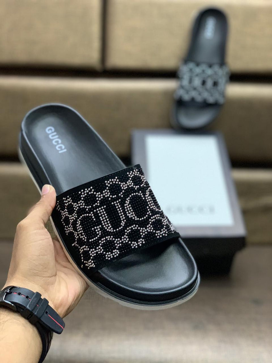 gucci diamond flip flops