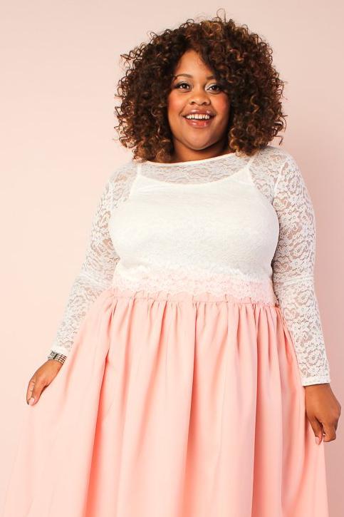 Lucy Long Sleeve Lace Top - White