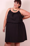 Jessica Kane Grecian Sleeveless Dress - Black (Sizes 14 - 32) - Society+ - Society Plus - Plus Size Fashion - 1