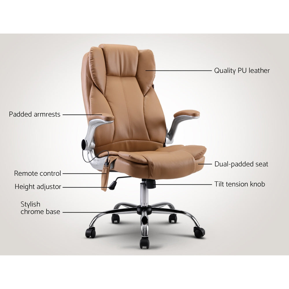 artiss 8 point massage office chair