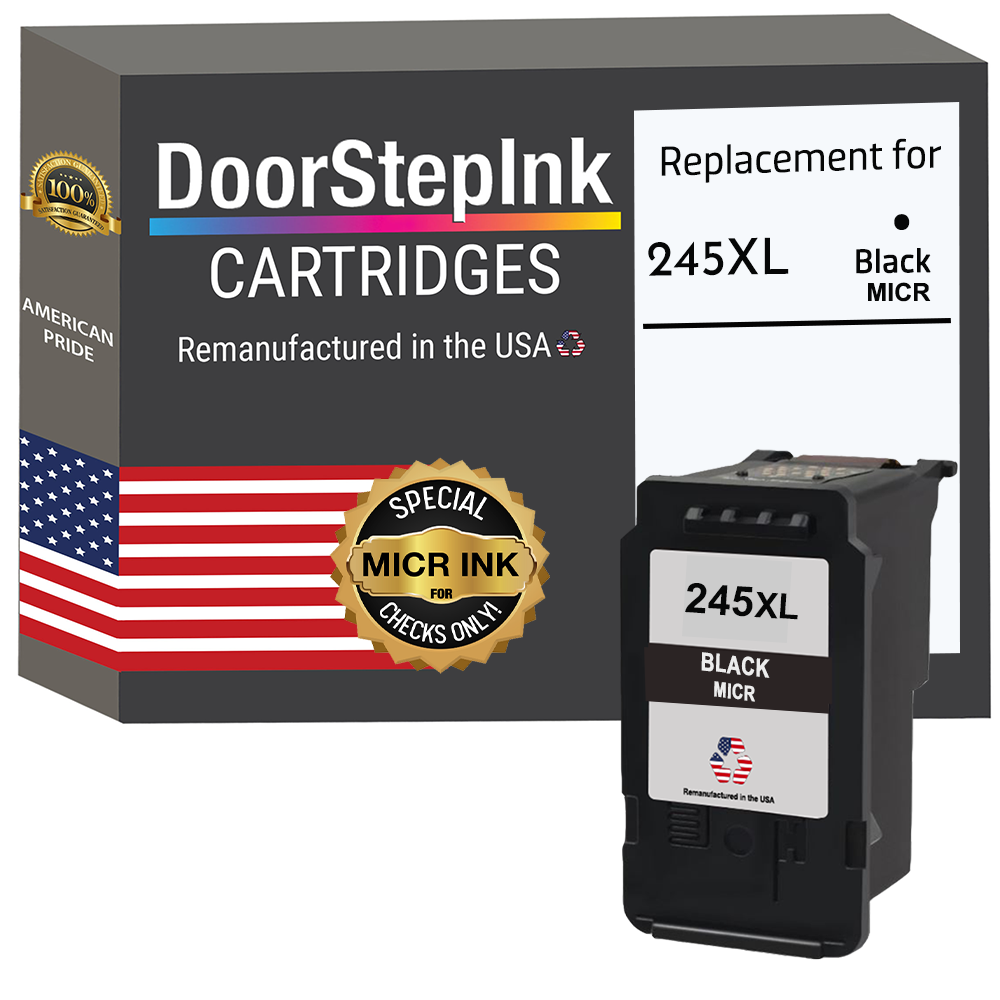 DoorStepInk Remanufactured in USA Ink Cartridge for Canon PG-245XL