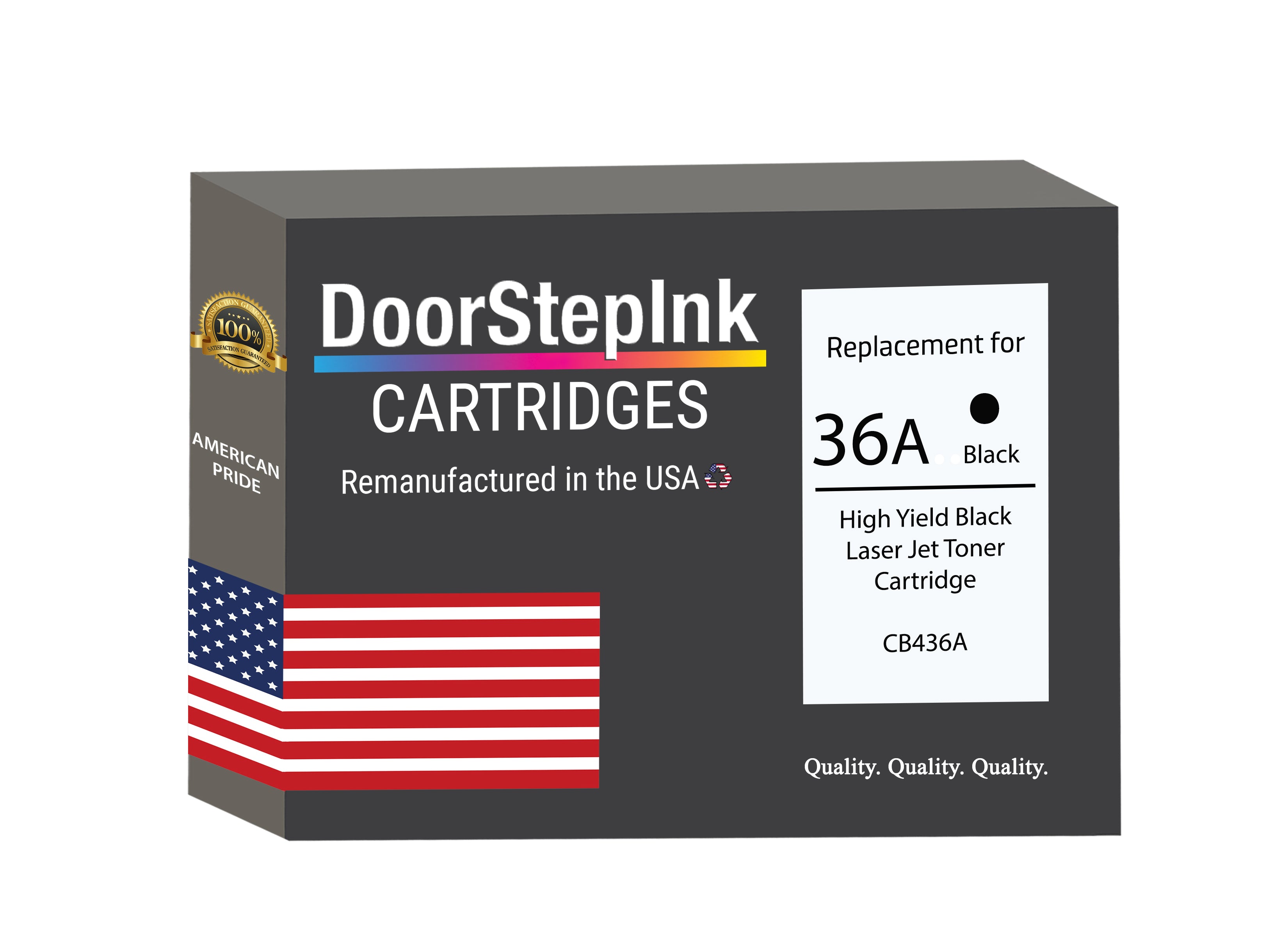 shipbuilding Far away Discovery DoorStepInk Remanufactured in the USA For HP 36A High Yield Black Lase