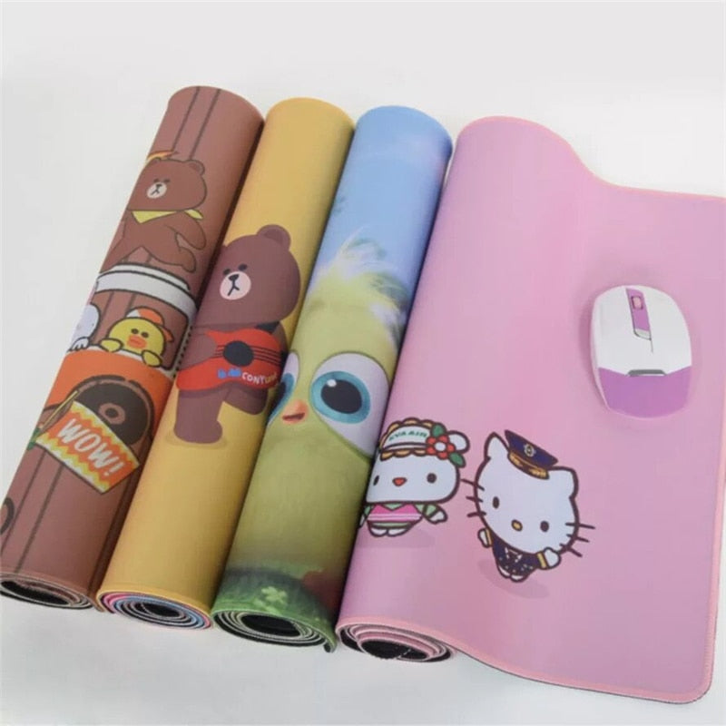 Guitar Instrument Mouse Pad Gamer Play Mats Large Gaming Accessories PC Computer Locking Edge Mouse Mat Keyboard CSGO DOTA Table