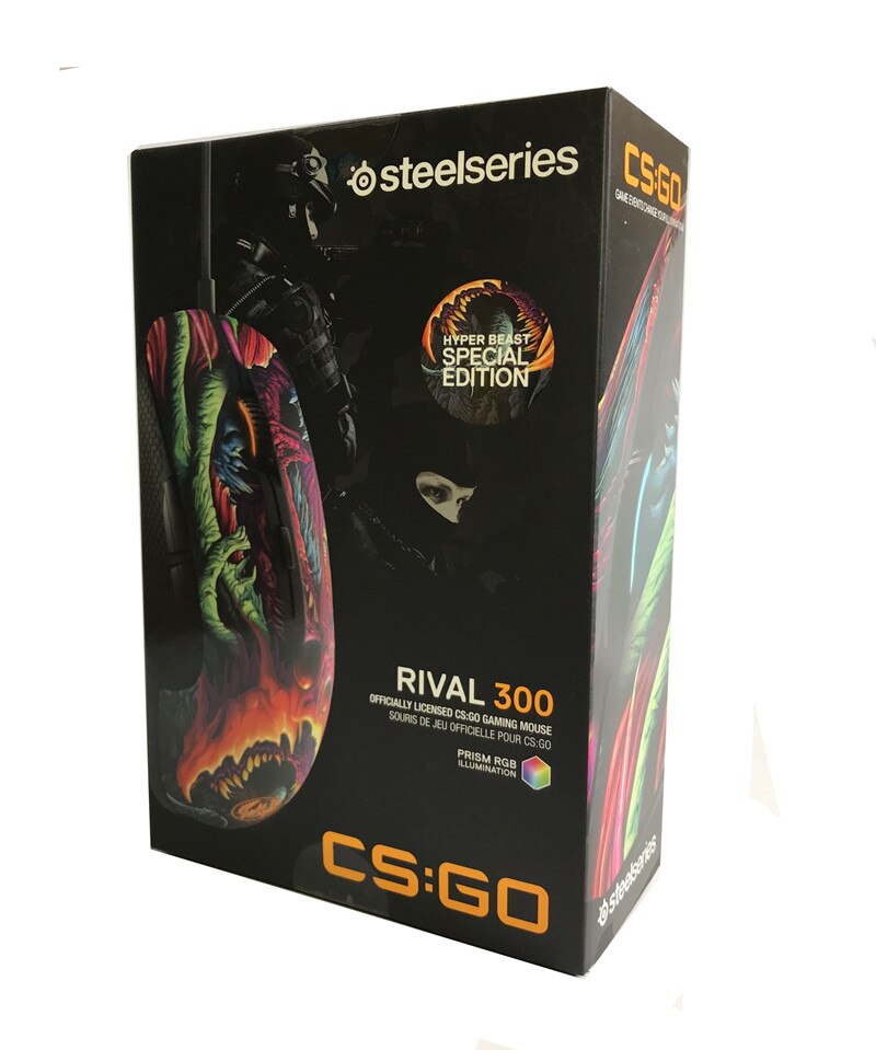 Original Steelseries Rival 300 CSGO Rival 300S / 310 Fade Edition Optical Gradient Gaming Mouse 7200CPI For LOL DOTA2