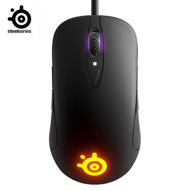 Steelseries Sensei Ten Gaming Mouse 18,000 CPI TrueMove Pro Optical Sensor 8 Buttons Mechanical Switches RGB Light Mice
