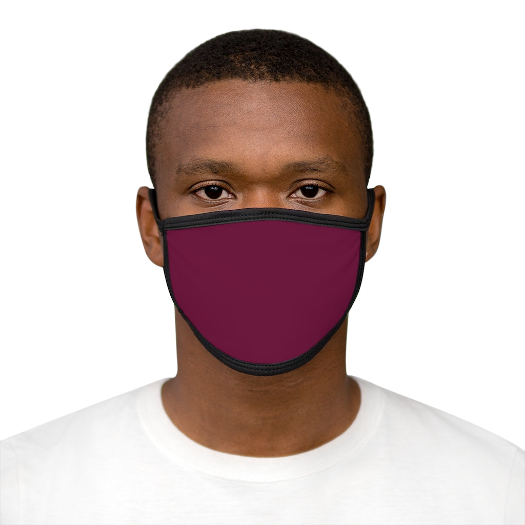 Fitted Face Mask - Solid Red Wine – NAHLA & Co