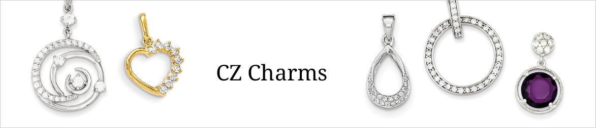 CZ Pendants and Charms